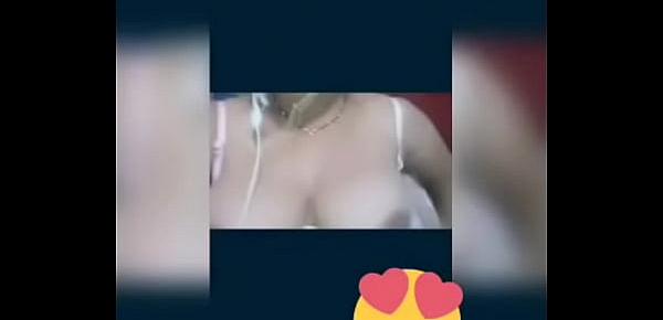  Big boob Telugu aunty Skype call